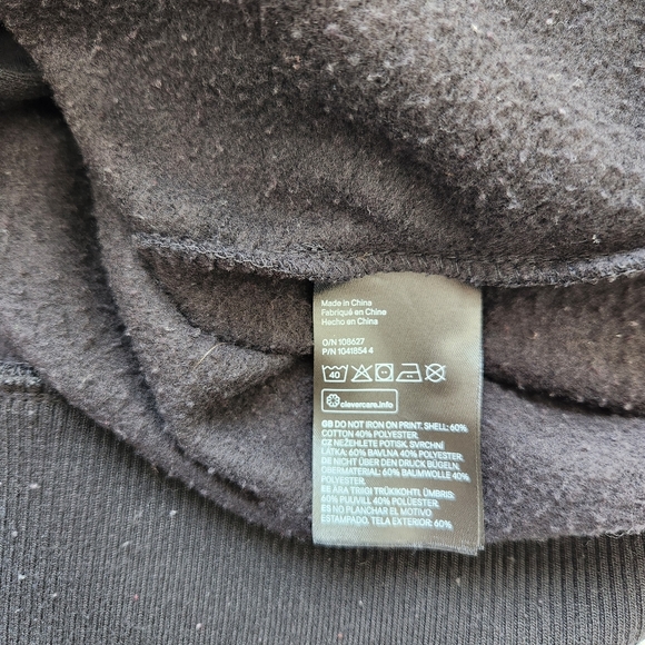 Care Bears You Wish Sweater Jacket Black Kidcore 80's Sporty Cute Fandom Small - Picture 12 of 15